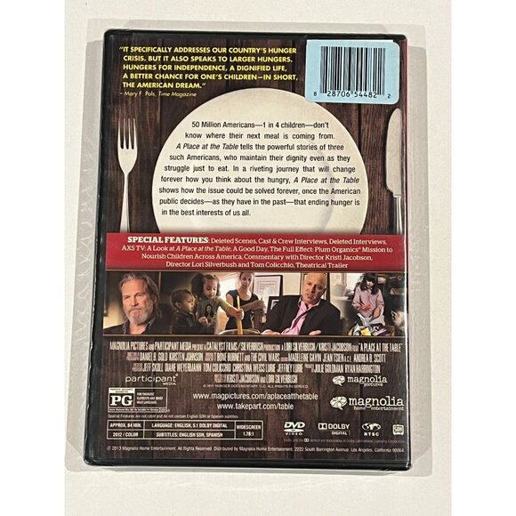 A Place at the Table DVD Video Documentary Special Interests Food Hunger 2012 - Picture 5 of 5